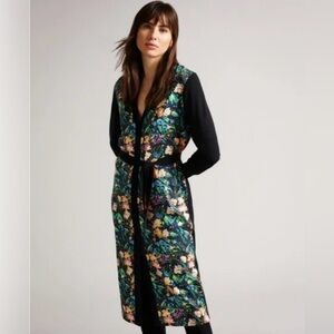 Ted Baker Tilja Longline Woven Front Cardigan